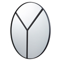 Varaluz Lyra 30-In Round Accent Mirror - Black 4DMI0105